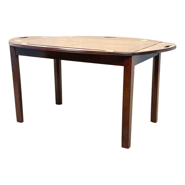 Oval Mahogany Butler's Tray on Stand, 1790s For Sale