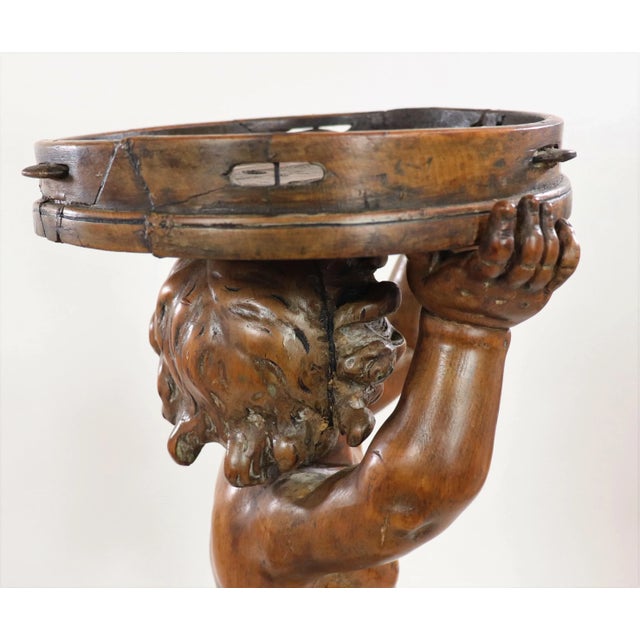 Pair of 19th Century Italian Carved Wood Figures of Cherubs/Putti For Sale In Chicago - Image 6 of 13