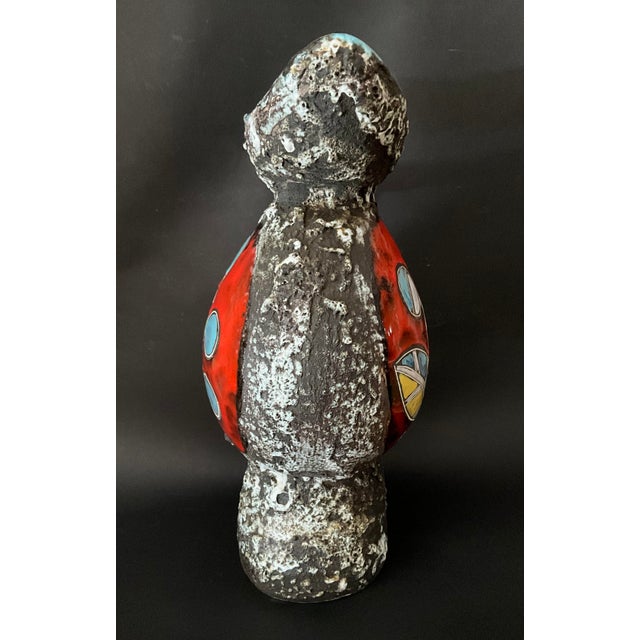 Ceramic Large Brutalist Ceramic Pitcher by Pugi, Monaco, 1970s For Sale - Image 7 of 12