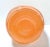 Peach Vintage Glass Art Deco Fan Vase – Coral Peach - Draped Pressed Glass Sculptural Decor For Sale - Image 8 of 10