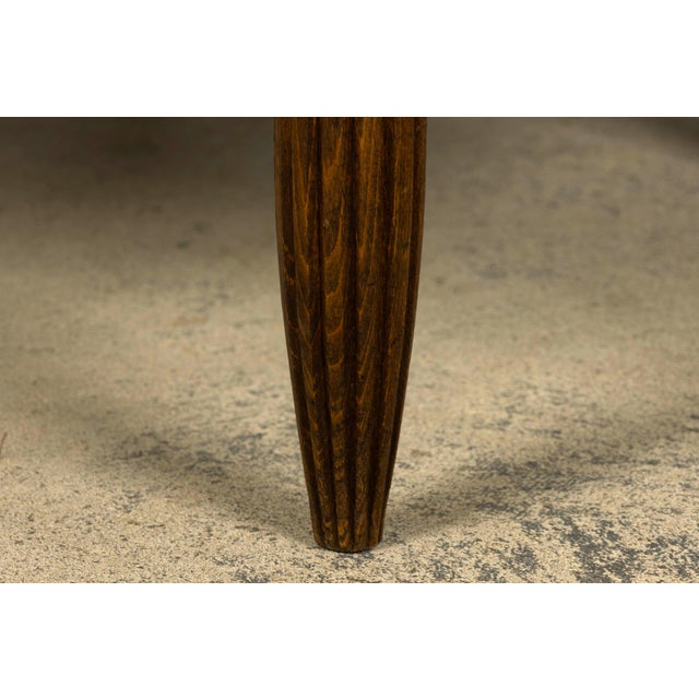 Pair of French Art Deco Maple Gondola Barrel Chairs, Provence, Circa 1925 For Sale - Image 14 of 18