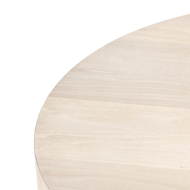 Four Hands Hudson Round End Table, Ashen Walnut For Sale - Image 10 of 11