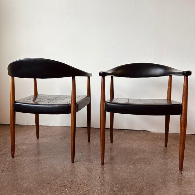Ilmari Lappalainen for Asko Barrelback Arm Chairs - Made in Finland -Rare For Sale - Image 11 of 11
