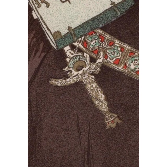 Alphonse Mucha, Lorenzaccio from Les Maîtres de L'Affiche, 1898, Original Lithograph For Sale - Image 8 of 14