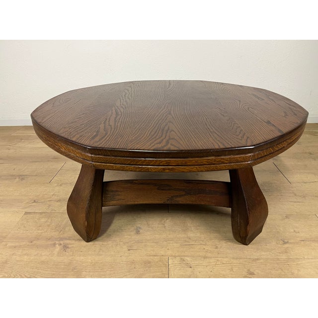 1950s Italian Rustic Style Wood Coffee Table, 1950s For Sale - Image 5 of 9