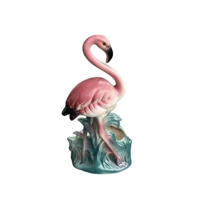 1950s Hollywood Regency Art Deco Flamingo Planters - Set of 3 For Sale - Image 10 of 12