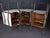 Wood Italian Curved Cocktail Bar in White Murano Glass and Brass from Justfurnituress SRL For Sale - Image 7 of 10