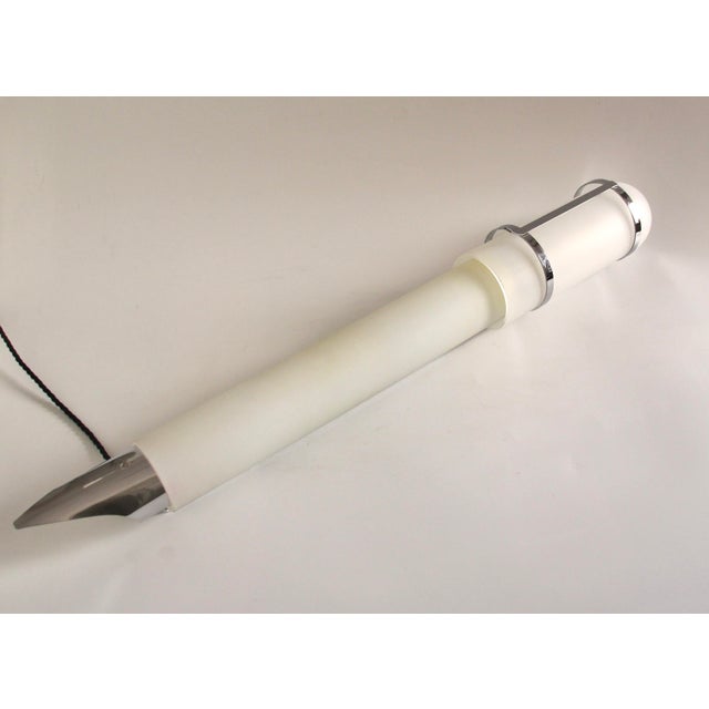 Silver Mid-Century Modern Illuminated Wall Light, France, 1950s For Sale - Image 8 of 11
