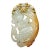 Early 20th Century Gia Certified, Antique Chinese Jade Gold Pendant Goddess Guanyin With Diamond For Sale