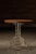 Antique Quarter Sawn Round Oak and Cast Metal Café Table For Sale - Image 4 of 10