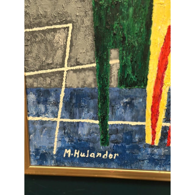 M. Hulander, Abstract Composition, 1960s, Oil on Canvas, Framed For Sale - Image 10 of 18