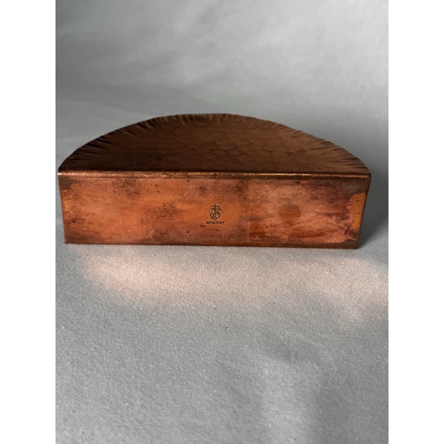 Vintage Southwestern Hammered Copper Napkin Holder For Sale - Image 10 of 12