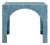 Tomlin Teal Game Table with Glass Top For Sale