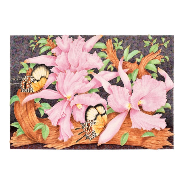 Butterflies and Hibiscus by Ben Black For Sale
