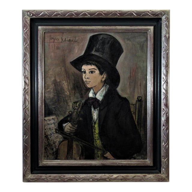 Jacques LaLande, Le Jeune Violoniste (The Young Violinist), 1962 For Sale