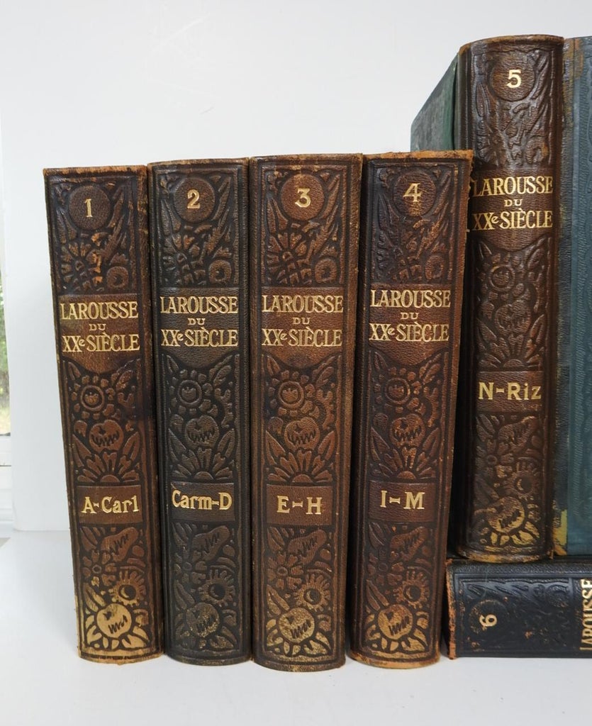 1933 Larousse Du XXe Siècle Reference Books - Set of 6 | Chairish