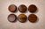 1970s 1970s Lazy Susan & Bowls in Rosewood, Tropic Art - 8pcs For Sale - Image 5 of 13