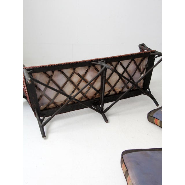 Early 20th Century American Wicker Sofa and Chair Set For Sale - Image 10 of 18
