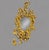 Gold Antique Rococo Revival Gilt Cast Metal Mirrored Wall Sconce Candelabra 28.5” For Sale - Image 8 of 12
