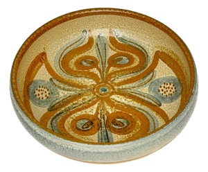 Large Danish Glazed Stoneware Bowl attributed to Noomi Backhausen for Søholm Keramik, 1970s