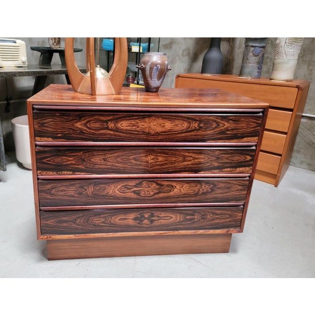 Auburn Rosewood Dresser by Westnofa Sweden 1960's For Sale - Image 8 of 15