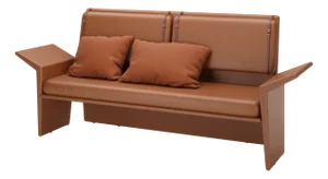 Panama Brown Leather Sofa by Javier Gomez