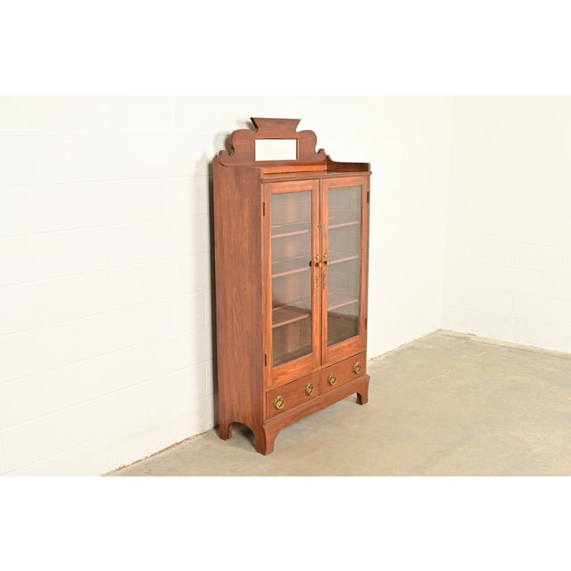 Herter Brothers Antique Victorian Carved Walnut Bookcase, Circa 1890s For Sale - Image 4 of 13