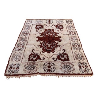 Vintage Moroccan Beni Ourain Rug For Sale