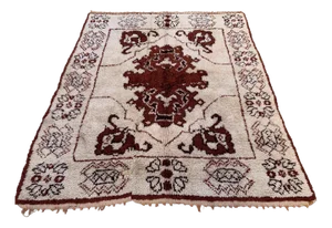 Vintage Moroccan Beni Ourain Rug