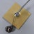 Gold m.g. Wheeler Sight Light Saucer Atomic Age Articulating Table Lamp For Sale - Image 8 of 9
