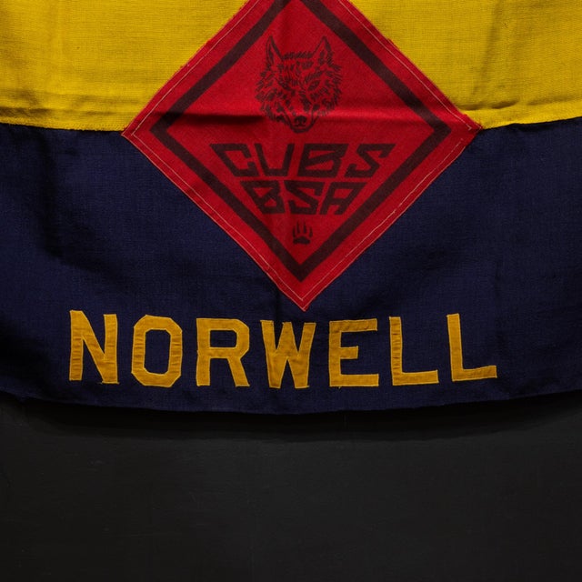 American Vintage Cub Scouts Flag Troop, Norwell, Mass c.1940 For Sale - Image 3 of 7