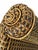 Vintage MacKenzie Childs Wicker Rattan Armchair and Ottoman Empire Collection For Sale - Image 4 of 11