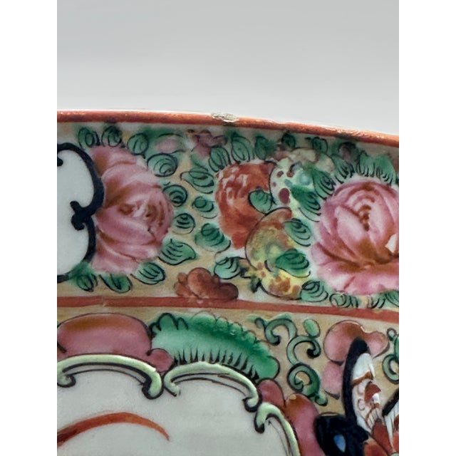 Ceramic Late 19th Century. Punch Bowl. Chinese Porcelain Rose Medallion Circa 1880 For Sale - Image 7 of 15