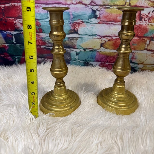 Beautiful Matching Brass Candle Sticks. These will look great in any setting!