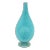 Vintage Murano Barovier E Toso Turquoise Glass Bottle or Vase With Gold Droplets, 60's For Sale