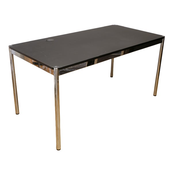 Black Desk by Fritz Haller and Paul Schärer for USM Haller For Sale