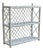 Mid-20th Century White Wicker Hanging Wall Shelf For Sale