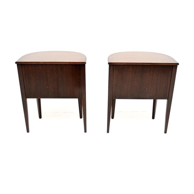 Wood Vintage Swedish Bedside Cabinets from Nordiska Kompaniet, 1950s, Set of 2 For Sale - Image 7 of 12