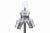 Transparent Mid-Century Modern Lucite and Chrome Table Lamp, 1970s For Sale - Image 8 of 8