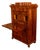 Antique Austrian Flame Mahogany Inlaid Rosewood Biedermeier Secretary Chest 1820 For Sale