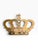 Make a dramatic statement with this ornate vintage gold-tone crown wall shelf, embellished with faceted clear rhinestone-...