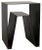 Black NOIR Quintin Side Table in Black Metal For Sale - Image 8 of 8
