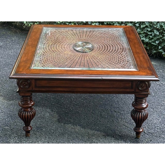 English Ethan Allen British Classics Coffee Table For Sale - Image 3 of 12