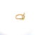 Modern 18k Yellow Gold Leaf Design 1.04ct Diamond Ring, Size 6.25 For Sale - Image 3 of 6