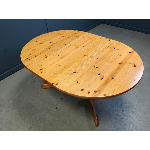 Pine Wood Dining Table in the style of Rainer Daumiller, 1970s For Sale - Image 12 of 14