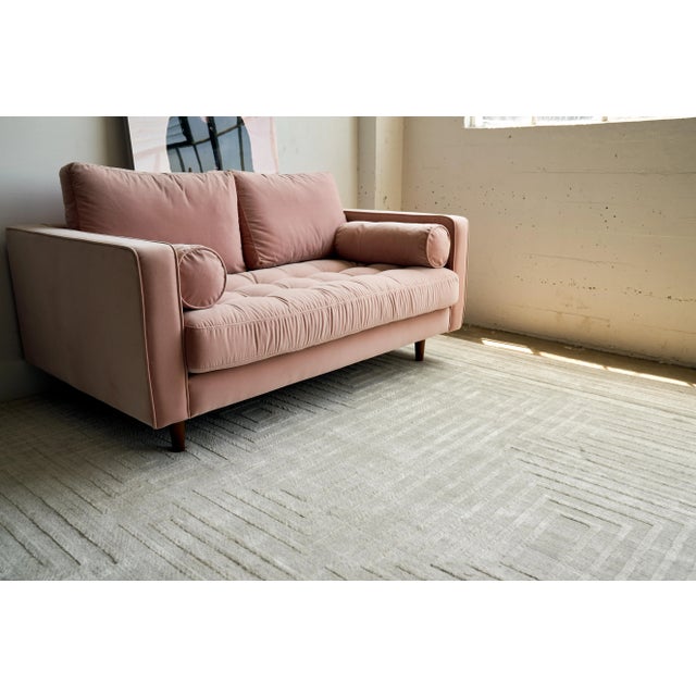 Exquisite Rugs Belnord Handmade Bamboo Silk & Cotton Ivory Rug-12'X15' For Sale In Los Angeles - Image 6 of 7