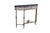 Mid century Oscar Bach bronze, wrought iron and marble console table featuring neoclassical styling with a reticulated /...