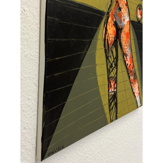 Mathias Wunderlich, Nude Woman and Fruit I, 2026, Acrylic Painting on Canvas For Sale - Image 3 of 5