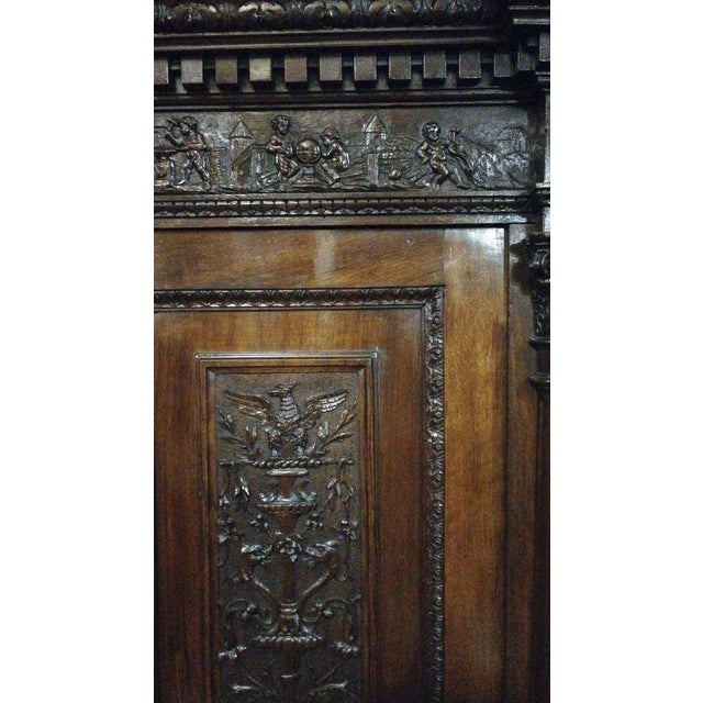 Carved Walnut Cabinet from Sellerio Giuseppe Milano For Sale - Image 18 of 18