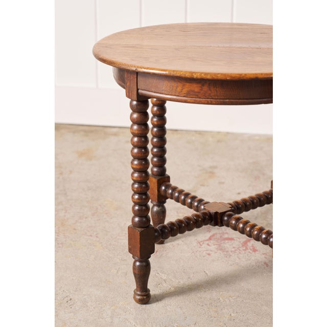 1930s 1930s English Oak Bobbin Stool For Sale - Image 5 of 8